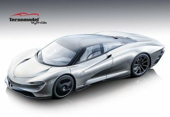 TM18-EX08C - McLAREN Speedtail Rallye Villa d'Este 2019 argento - Edizione limitata a 49 esemplari.