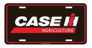 SIGN-1812 - Piastra metallica CASE IH nera - 30 x 15 cm