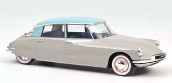 NOREV181763 - 1956 CITROEN DS 19 Grigio rosato e turchese