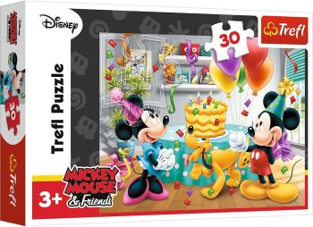 TRF18211 - Puzzle da 30 pezzi DISNEY - Torta di compleanno di Topolino