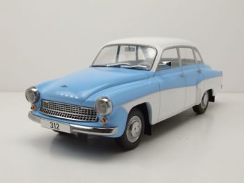 MOD18300 - WARTBURG 312 1965 Azzurro e bianco