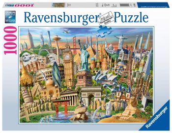 RAV198900 - Puzzle da 1000 pezzi Punti di riferimento del mondo