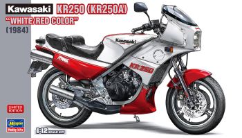 HAW21745 - KAWASAKI KR250 1984 Bianco e rosso da assemblare e verniciare