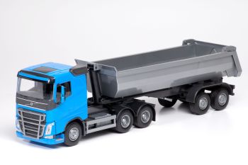 EMEK22354 - VOLVO FH 4x2 blu con cassone a 3 assi