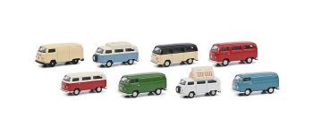 SCH26685 - VOLKSWAGEN T2A bu camper van set di 8 pezzi