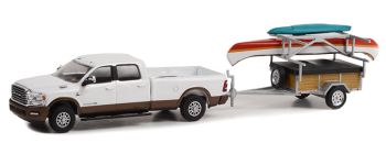 GREEN32260-D - DODGE 2500 2022 con rimorchio e canoa della serie HITCH & TOW in blister