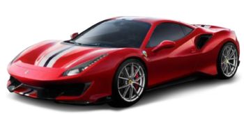 BUR36052RO - FERRARI 488 Pista Rosso e Bianco