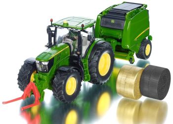 SIK3838 - Trattore con pressa e rotoballe - JOHN DEERE 6175R