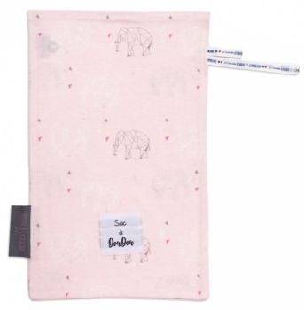 DC3766-3 - MY SAC A DOUDOU in cotone - fantasia elefante rosa