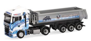 HER318044 - MAN TGX 4x2 con cassone ribaltabile a 3 assi BRUCKMANN - KASSEL HUSKIES