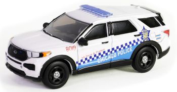 GREEN43030-D - FORD Police Interceptor utility 2019 Polizia di Chicago della serie HOT PURSUIT in blister