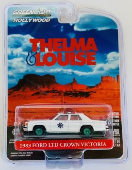 GREEN44945-DVERT - FORD LTD Crown Victoria 1983 cerchi verdi auto di pattuglia della serie THELMA & LOUISE in blister