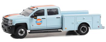 GREEN46130-C - CHEVROLET 3500 HD Dualy 2018 GULF Oil della serie DUALLY DRIVERS in blister