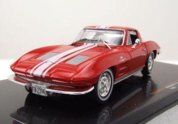 IXOCLC479N.22 - 1963 CHEVROLET Corvette stingray C2 rosso e bianco