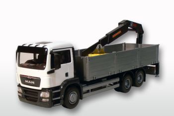 EMEK50592 - MAN TGS M 6x4 bianco rettilineo con gru di scarico