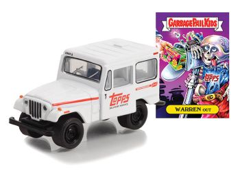 GREEN54070-B - JEEP DJ-5 1975 bianco della serie GARBAGE PAIL KIDS in blister