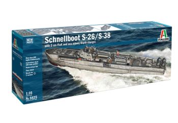 ITA5625 - Barca Schnellboot S-26/S-38 da assemblare e verniciare