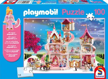 SCM56383 - Puzzle Playmobil del castello della principessa 100 pezzi con figura