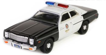 GREEN62020-A - PLYMOUTH Fury 1977 Police dal film TERMINATOR in blister cardato