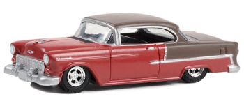 GREEN63040-A - CHEVROLET Bel Air 1955 rosso rubino CALIFORNIA LOWRIDERS in blister