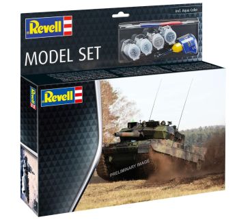 REV63355 - SET MODELLO - Char LEOPARD 2 A7V con vernice da assemblare