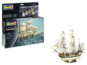 REV65458 - Set di modelli - H.M.S. Beagle da assemblare con vernice