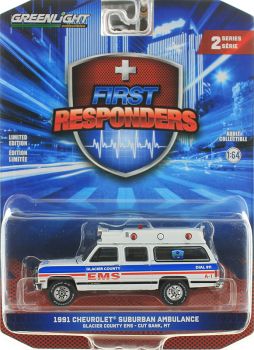 GREEN67060-B - CHEVROLET Suburban 1991 Montana Ambulance della serie FIRST RESPONDERS in blister