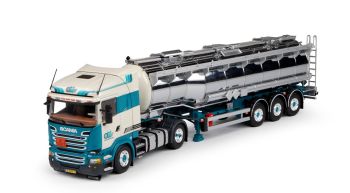 TEK68699 - SCANIA R13 4x2 con rimorchio a 3 assi OUDEN TANK TRANSPORT