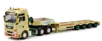 TEK63441 - MAN TGX XXL 6x4 con rimorchio a 4 assi GOLDHOFER HN Krane