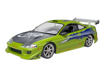 REV67691 - Set modellino MITSUBISHI Eclipse Brian's FAST & FURIOUS con dipinto da assemblare