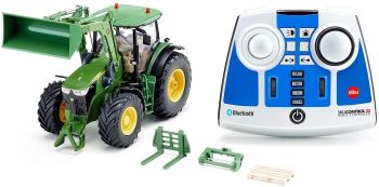 SIK6795 - JOHN DEERE 7310R con caricatore Radiocomandato con telecomando Bluetooth