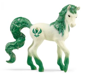 SHL70765 - Unicorno di smeraldo da collezione