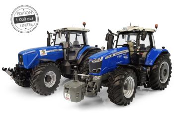 UH7123 - Trattore blu - Plogmaker - MASSEY FERGUSON 8260 e 7726S