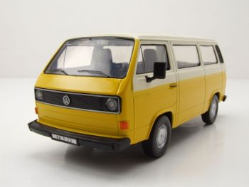 MMX79376JAUNE - Autobus VOLKSWAGEN Tipo 2 T3 giallo e beige