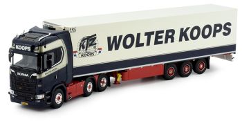 TEK82913 - SCANIA S Highline 6x2 con rimorchio frigorifero 3 assi WOLTER KOOPS