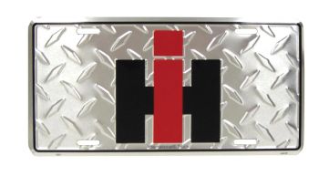 SIGN-8325 - IH Targa in metallo argento - 30 x 15 cm