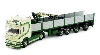 TEK84617 - SCANIA R520 4x2 con rimorchio e gru di carico HOEVEN