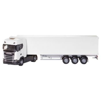 EMEK86002 - SCANIA S410 4x2 bianco con rimorchio a 3 assi