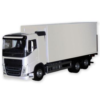 EMEK89312 - VOLVO FH 6x4 bianco con cassone e sponda