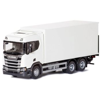 EMEK89602 - SCANIA CR 6x4 bianco con cassa e sponda