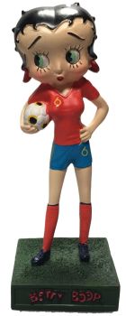 AKI0232 - Figurina Betty Boop squadra di calciatori della Spagna H13 cm