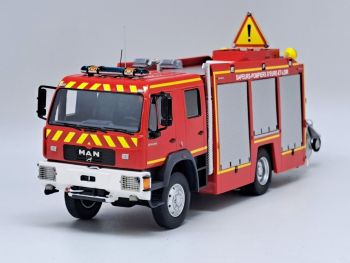 ALERTE0149B - MAN LE 14.220 Bemaex FSR SDIS 28 - Eure-et-Loir con marcature gialle - Limitata a 175 esemplari ex.