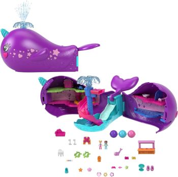 MATHKV71 - Barca le avventure del narvalo - Polly Pocket