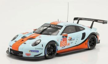 IXO-LEGT18008 - PORSCHE 911 RSR team GULF racing #86 24h du Mans 2018 M.WAINWRIGHT / B.BARKER / A.DAVISON