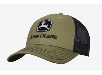 MC13080868OV - Cappellino con parte posteriore in rete marchio JOHN DEERE verde