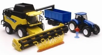 NEW05765 - NEW HOLLAND CR9090 con trattore e rimorchio