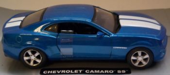 NEW50433O - CHEVROLET Blu camaro a righe bianche