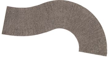 NOC60316 - Curva; ciottolato largo 7;5 cm; lungo circa 32 cm