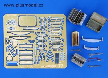 PLS077 - Cassette degli attrezzi con strumenti in miniatura da assemblare e dipingere per diorama