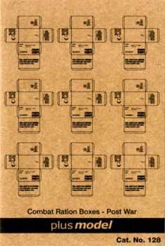 PLS128 - 9 scatole di cartone in miniatura dell'esercito americano da assemblare per diorama dimensioni di una scatola di cartone 1;3 x 0;8 x 0;8 cm